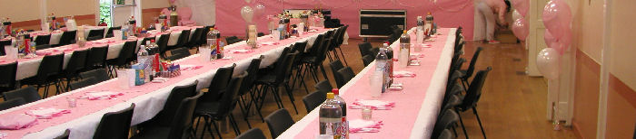 Setup for Mr Nandras' wedding feast
